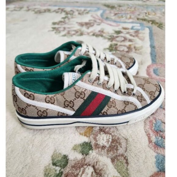 GUCCI WOMEN'S 1977 TENNIS SHOES SNEAKERS - Picture 1 of 4